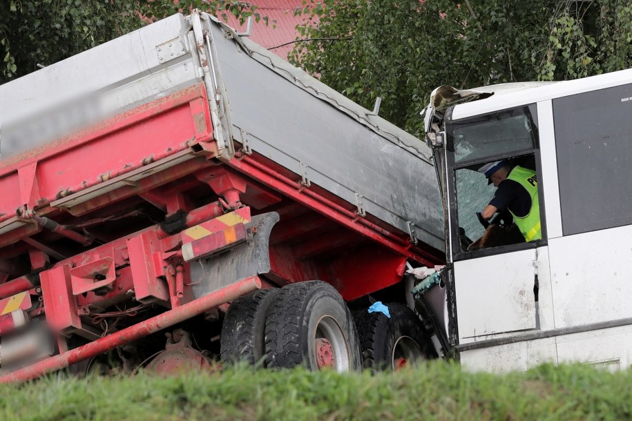 Zdjęcie z miejsca wypadku / 	Grzegorz Momot    /PAP