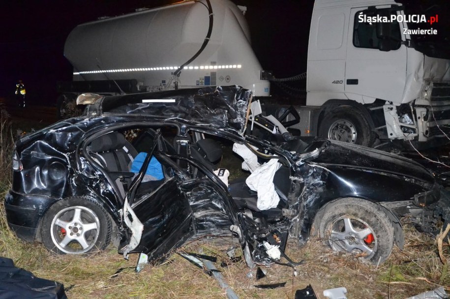Zdjęcie z miejsca wypadku /Śląska policja /