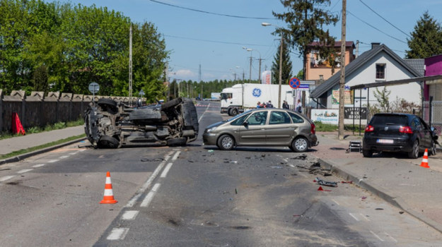 Zdjęcie z miejsca wypadku /ostrowmaz24.p /