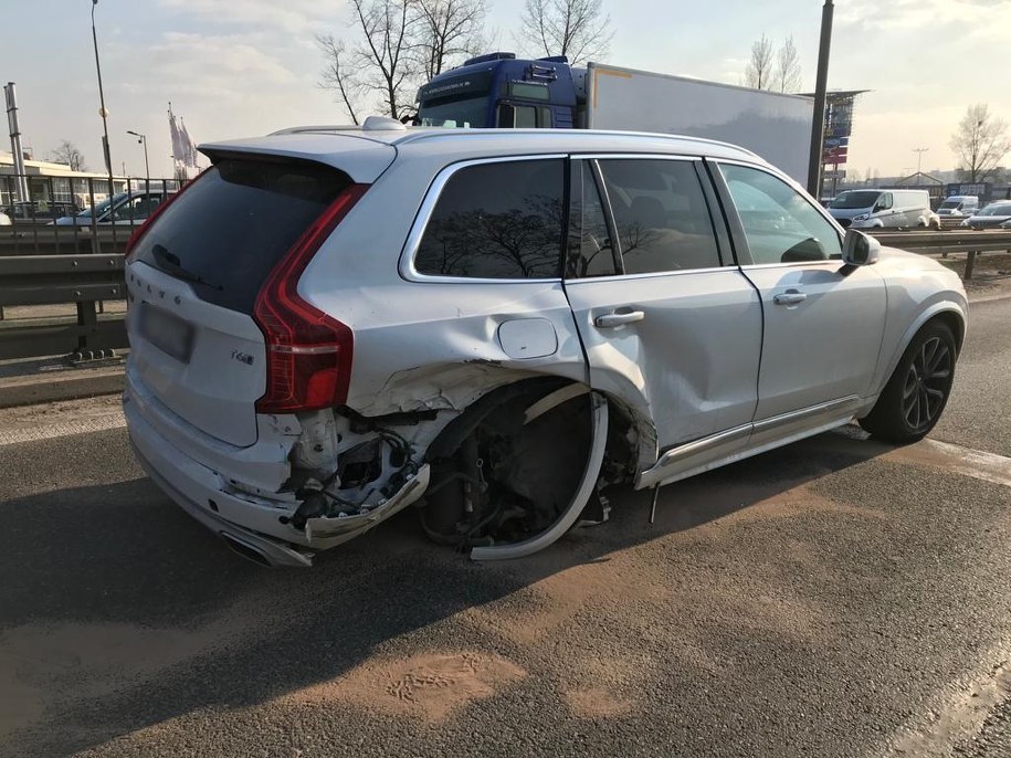 Zdjęcie z miejsca wypadku /Śląska policja /
