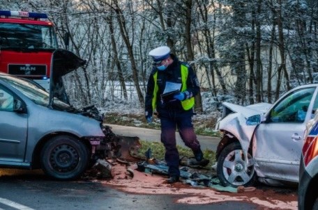 Zdjęcie z miejsca wypadku /Policja