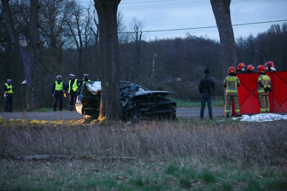 Zdjęcie z miejsca wypadku /Lech Muszyński /PAP
