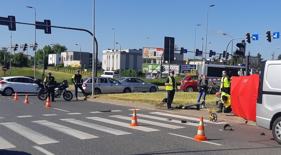 Zdjęcie z miejsca wypadku /Policja Kujawsko-Pomorska /