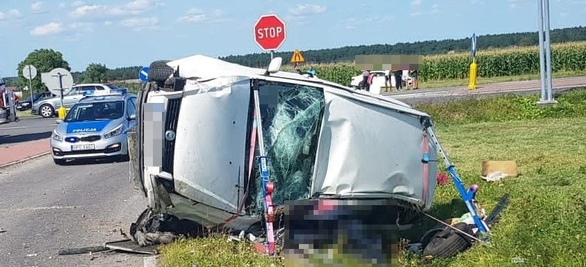 Zdjęcie z miejsca wypadku /Lubelska Policja /