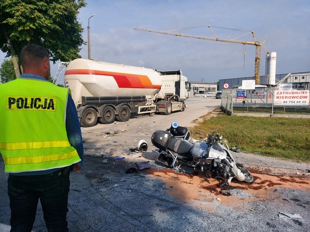 Zdjęcie z miejsca wypadku /Łódzka policja /