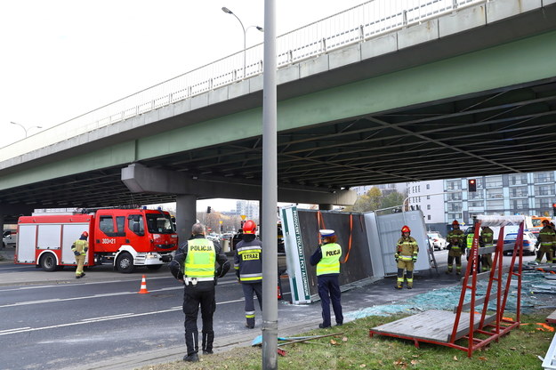 Zdjęcie z miejsca wypadku /Rafał Guz /PAP