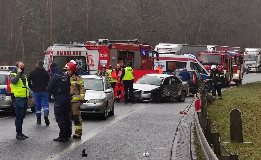 Zdjęcie z miejsca wypadku / 	Marcin Bielecki    /PAP
