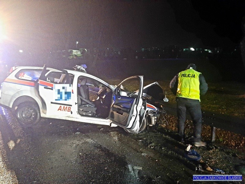 Zdjęcie z miejsca wypadku /Śląska policja /Policja