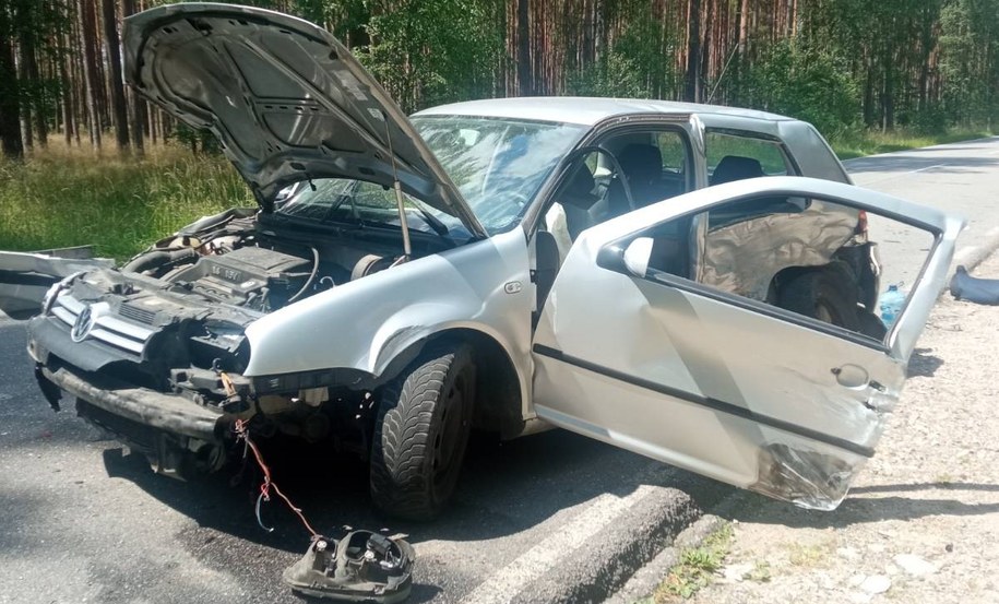 Zdjęcie z miejsca wypadku /Państwowa Straż Pożarna