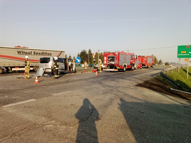 Zdjęcie z miejsca wypadku /OSP Jawornik, Jarosław Norek /Gorąca Linia RMF FM