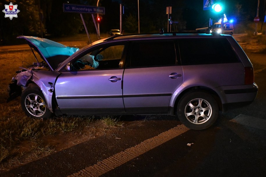 Zdjęcie z miejsca wypadku /Policja Lubelska /Policja