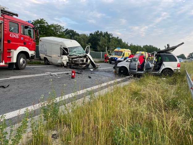 Zdjęcie z miejsca wypadku /PSP Dąbrowa Tarnowska /