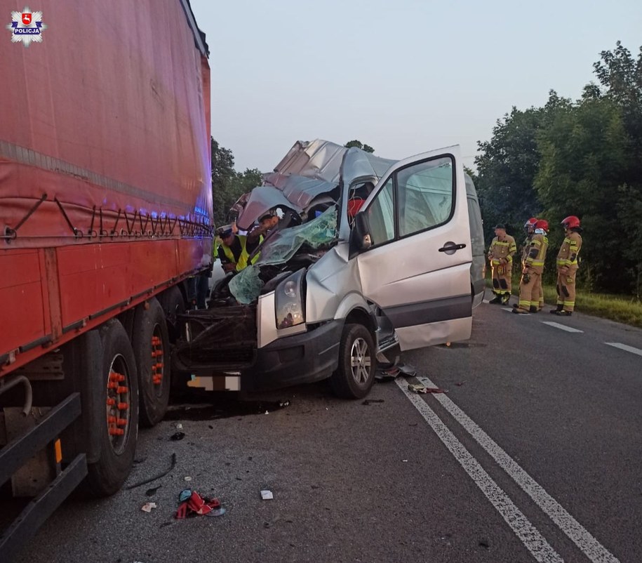 Zdjęcie z miejsca wypadku /Lubelska Policja /