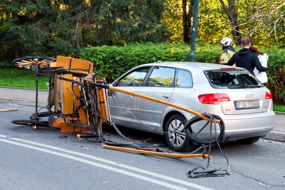 Zdjęcie z miejsca wypadku /Grzegorz Momot /PAP