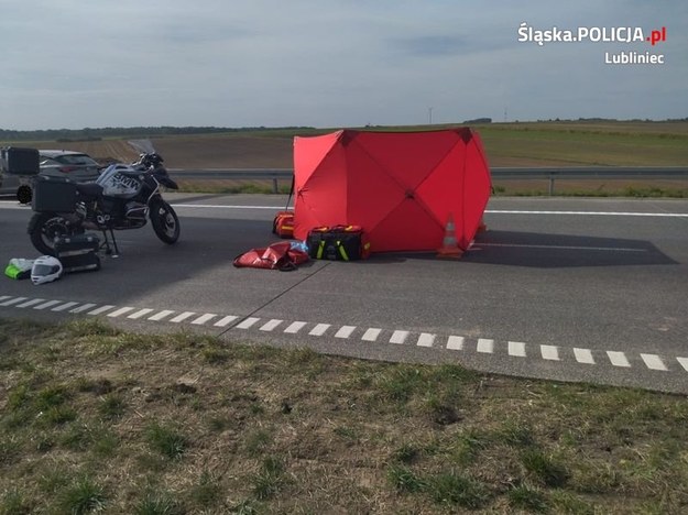 Zdjęcie z miejsca wypadku /Śląska policja /