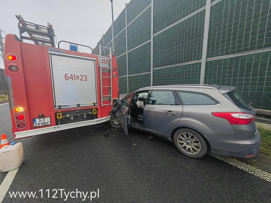 Zdjęcie z miejsca wypadku /112Tychy.pl /Gorąca Linia RMF FM