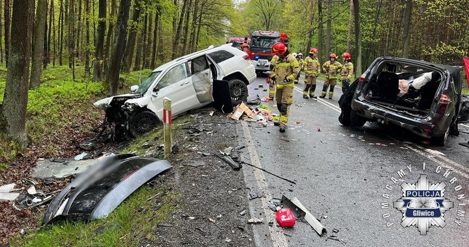 Zdjęcie z miejsca wypadku /Policja Gliwice /Policja