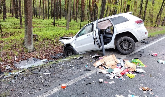 Zdjęcie z miejsca wypadku /PSP Gliwice /