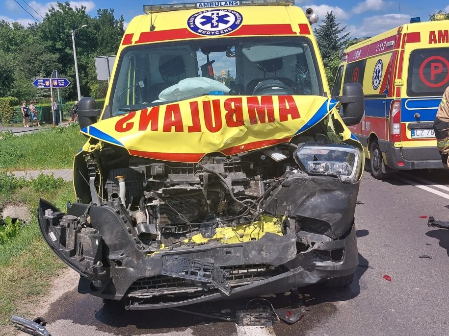 Zdjęcie z miejsca wypadku /policja Zamość  /