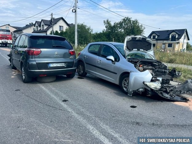 Zdjęcie z miejsca wypadku /KMP w Kielcach /