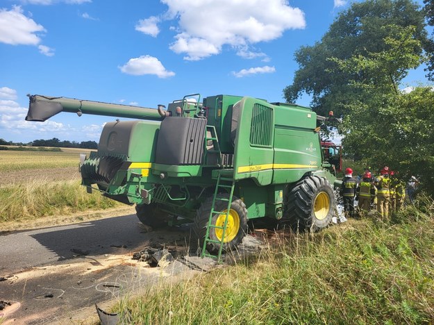 Zdjęcie z miejsca wypadku /KP PSP Police /