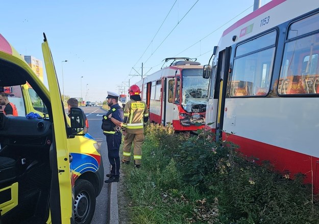 Zdjęcie z miejsca wypadku /Stacja Pogotowia Ratunkowego w Gdańsku /