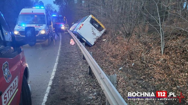 Zdjęcie z miejsca wypadku /Bochnia 112 /