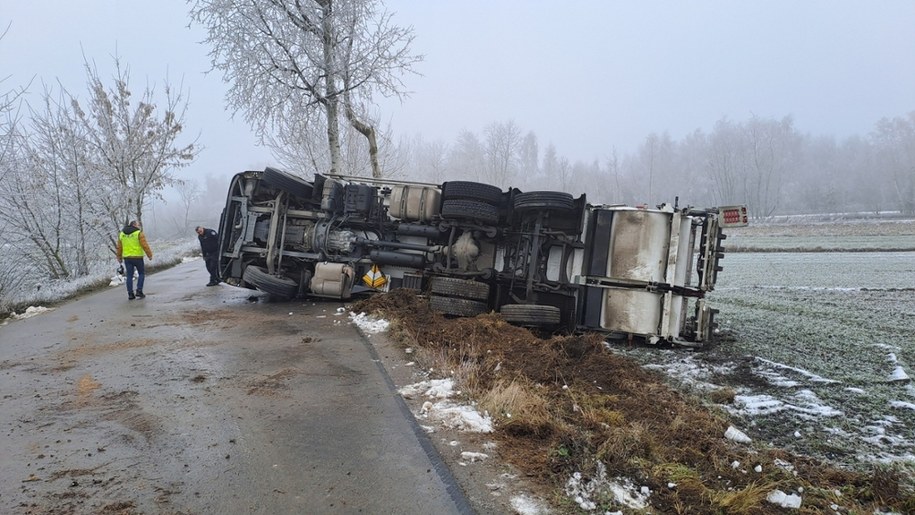 Zdjęcie z miejsca wypadku /KPP Kraśnik /Policja