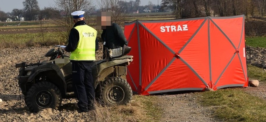 Zdjęcie z miejsca wypadku /KPP Radzyń Podlaski /Policja