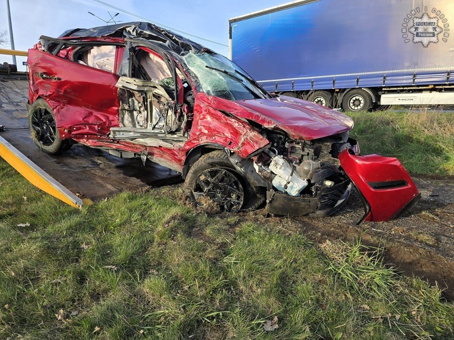 Zdjęcie z miejsca wypadku /Policja Śląska /