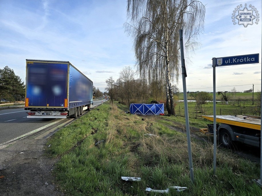 Zdjęcie z miejsca wypadku /Policja Śląska /