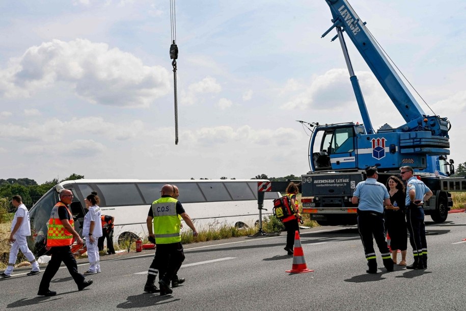 Zdjęcie z miejsca wypadku /JEAN-FRANCOIS MONIER / AFP /East News
