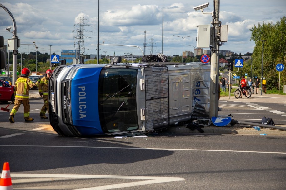 Zdjęcie z miejsca wypadku /Twój Kurier Olsztyński /