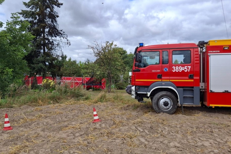 Zdjęcie z miejsca wypadku /KM PSP Leszno /PAP