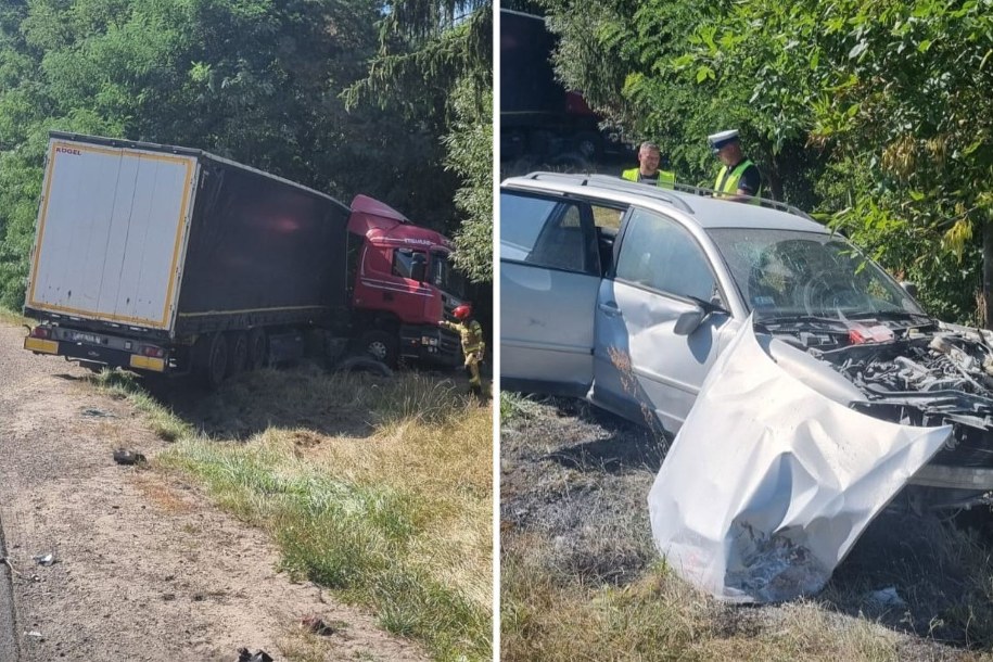 Zdjęcie z miejsca wypadku /KPP Przysucha /