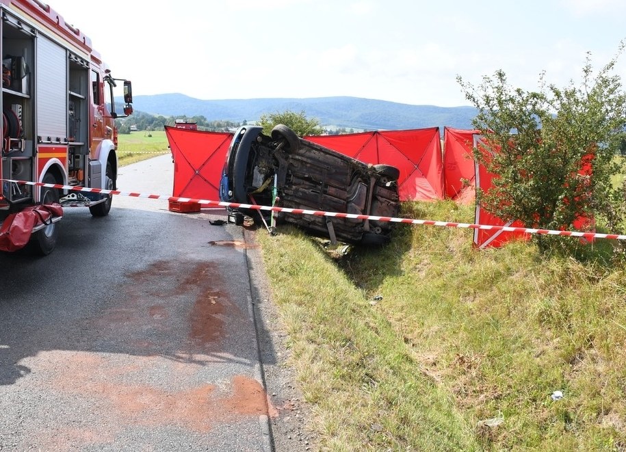 Zdjęcie z miejsca wypadku /KPP Jasło /Policja