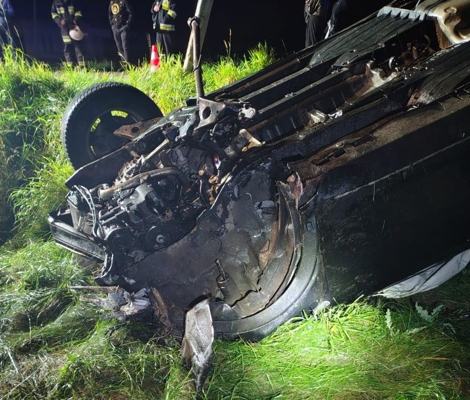 Zdjęcie z miejsca wypadku /KMP Rzeszów /Policja