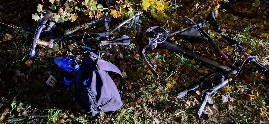 Zdjęcie z miejsca wypadku /KPP Wejherowo /Policja