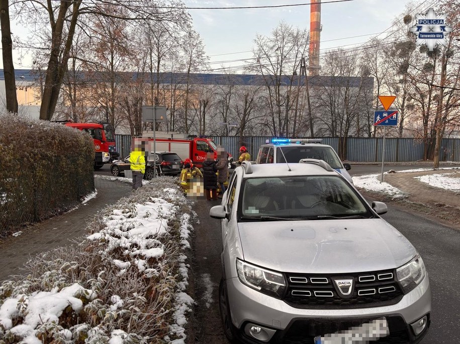 Zdjęcie z miejsca wypadku /Komenda Powiatowa Policji w Tarnowskich Górach /
