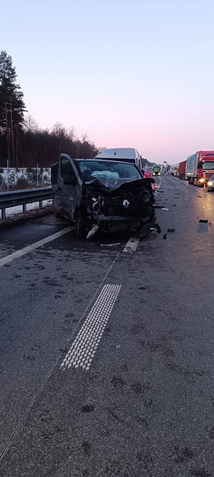 Zdjęcie z miejsca wypadku /Policja Ostrów Mazowiecka /