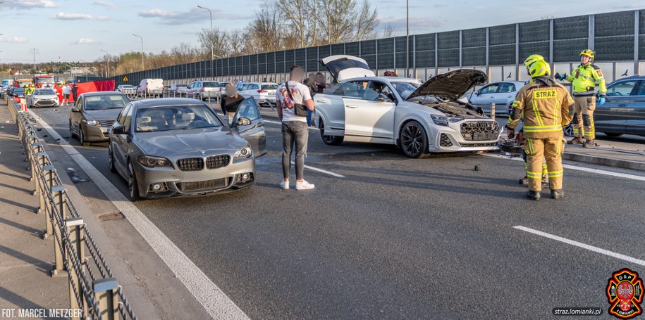 Zdjęcie z miejsca wypadku / Marcel Metzger/OSP ŁOMIANKI /