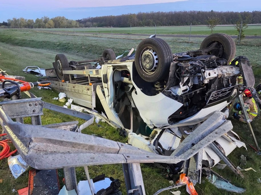 Zdjęcie z miejsca wypadku /Ochotnicza Straż Pożarna w Kleszczewie /Facebook