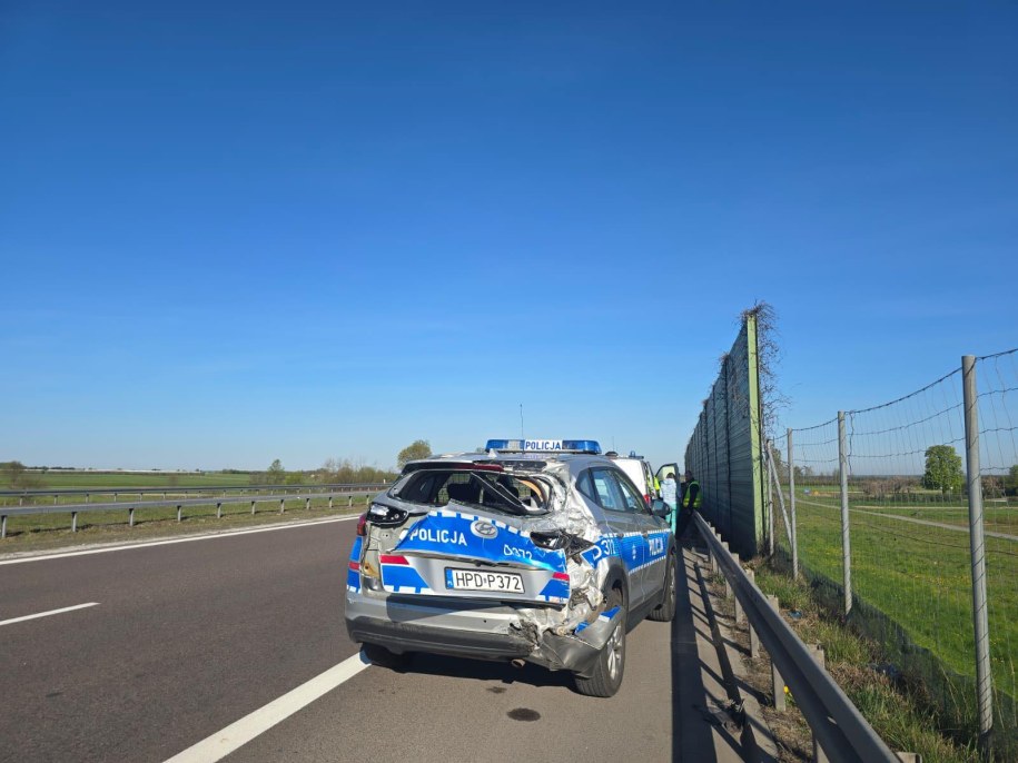 Zdjęcie z miejsca wypadku /KPP Puławy /Policja