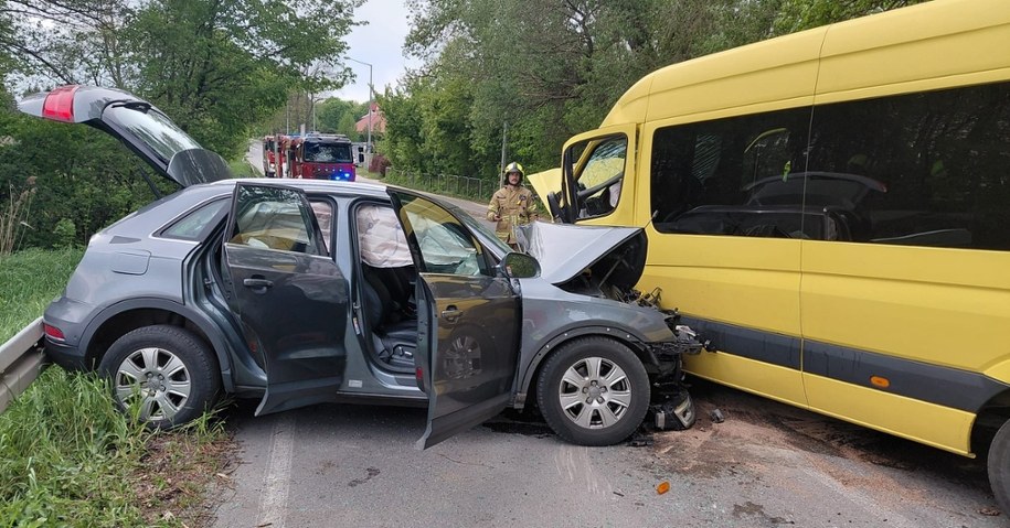 Zdjęcie z miejsca wypadku /KMP Lublin /Policja
