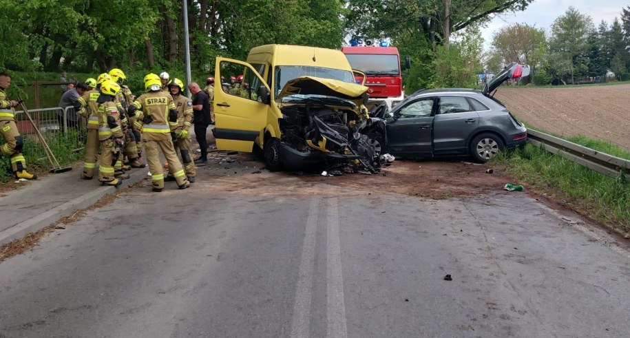 Zdjęcie z miejsca wypadku /KMP Lublin /Policja
