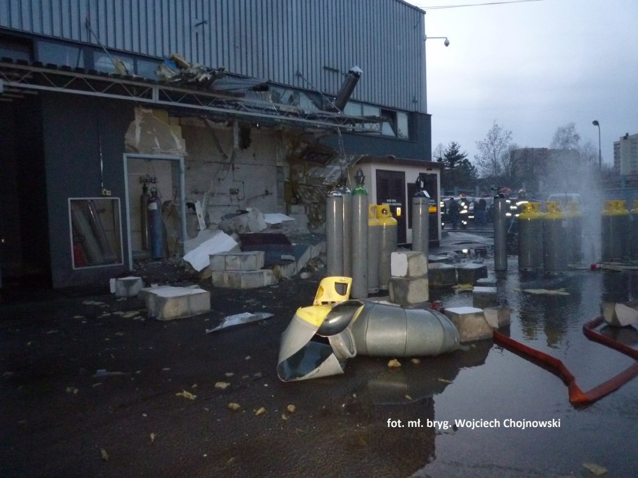 Zdjęcie z miejsca zdarzenia /PSP w Mysłowicach /
