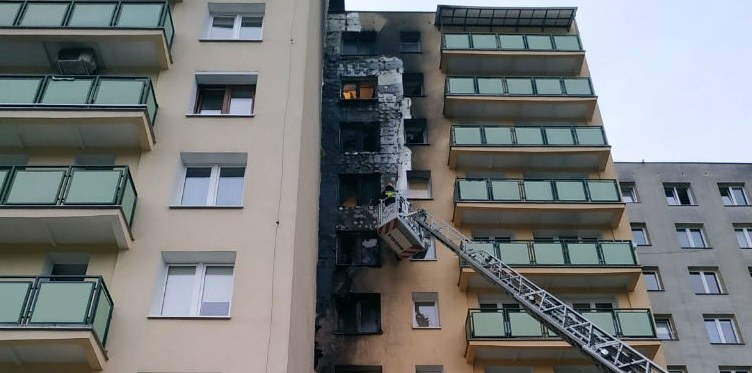 Zdjęcie z miejsca zdarzenia /st. kpt. Artur Mazurek/PSP Warszawa /