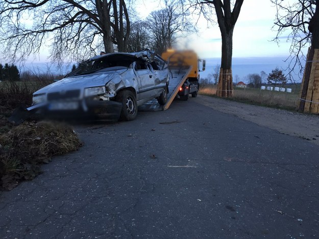 Zdjęcie z miejsca zdarzenia /KWP Olsztyn /