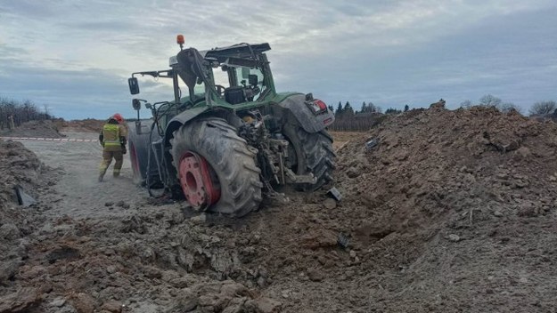 Zdjęcie z miejsca zdarzenia /Straż Pożarna /