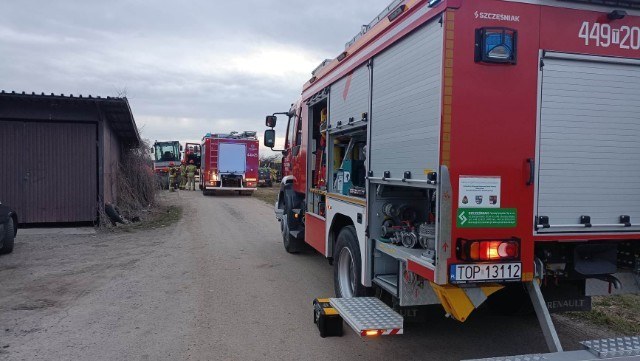 Zdjęcie z miejsca zdarzenia /Straż Pożarna /